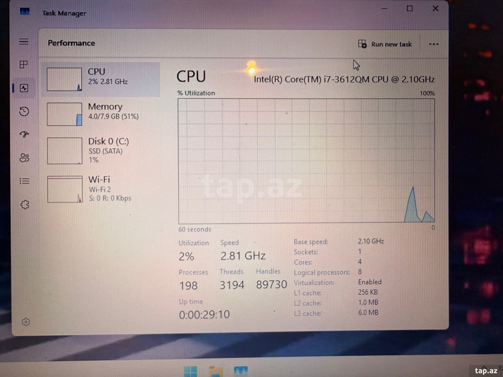 Sony VAIO SVE1511, i7-3612QM, 8GB RAM, SSD (7)