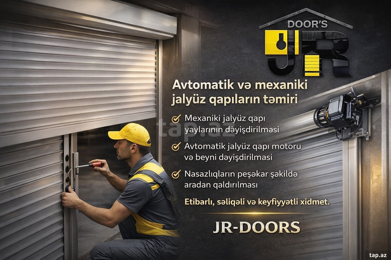 Jalüz qapı sifarişi və təmiri