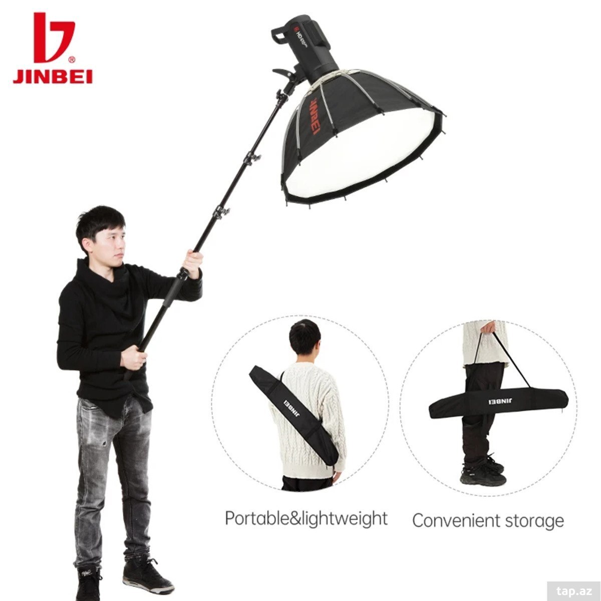 Jinbei HD230 Monopod və soft tutacağı