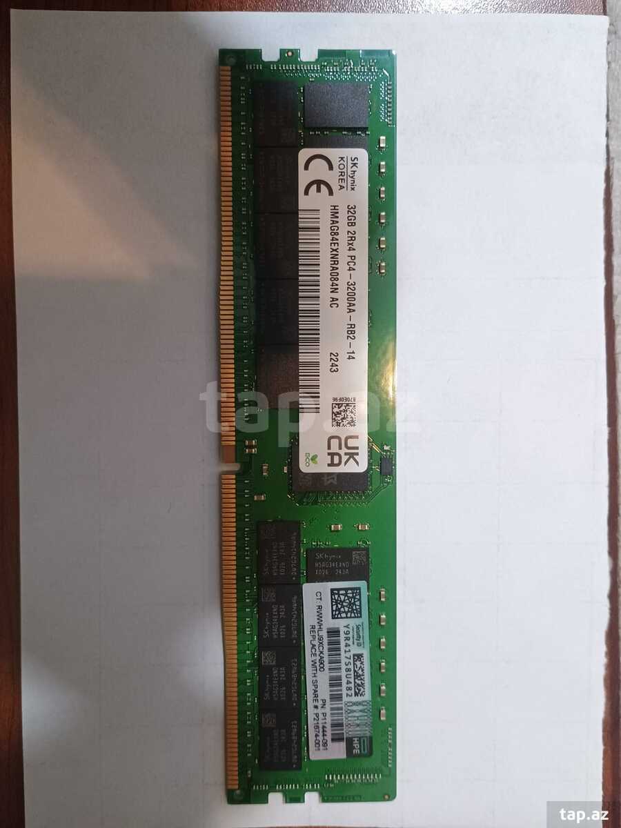 Operativ yaddaş (RAM) 32GB 2Rx4 PC4-3200AA Server  (2)