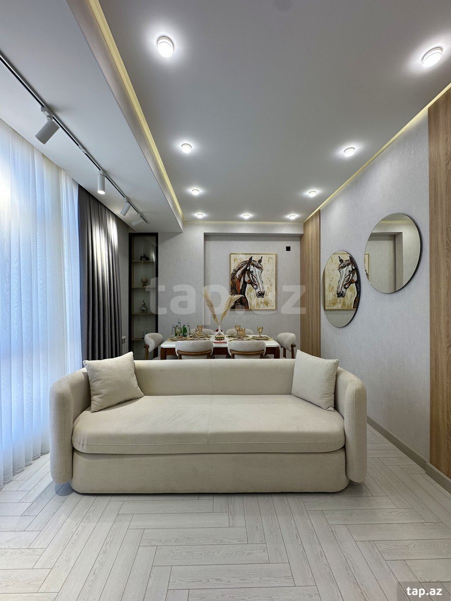 2-otaqlı yeni tikili, Q.Qarayev m., 78 m²