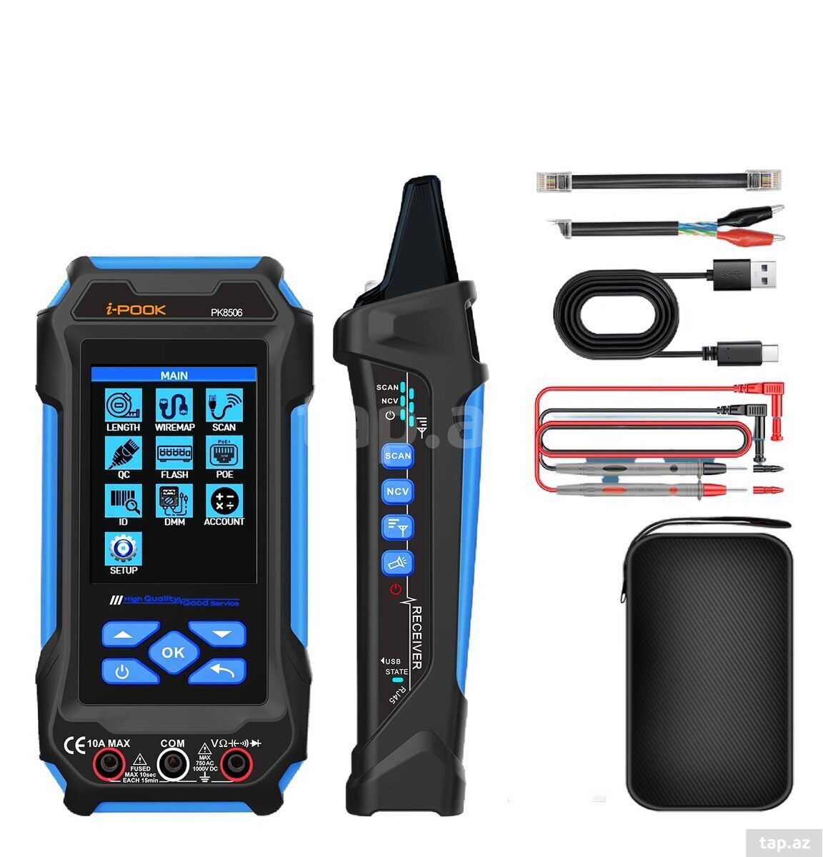 i-pook Network Wire Tracker Digital PoE SCAN Tester(PK8506 )