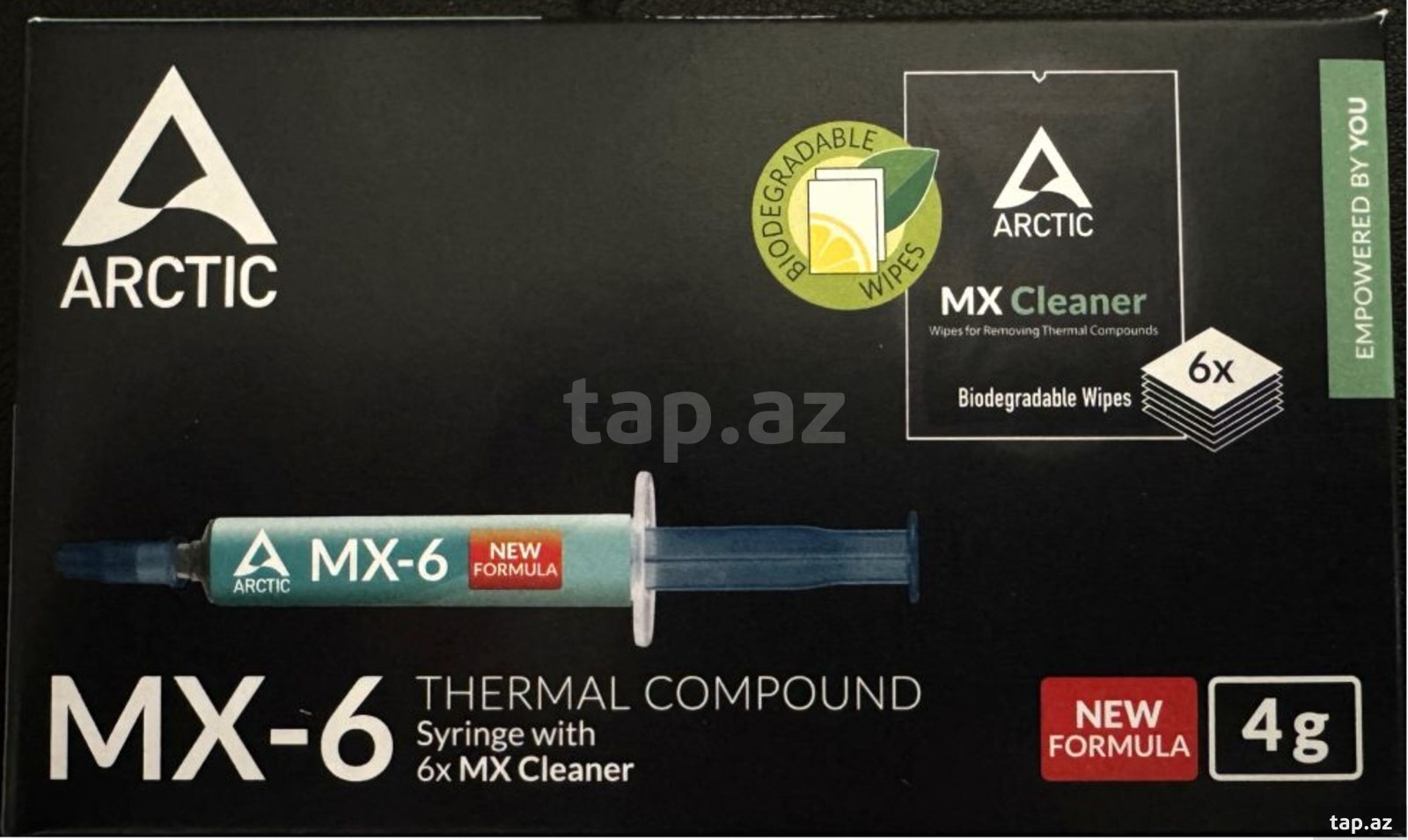 Termopasta Orginal Arctic MX-6 + təmizləyici (5)
