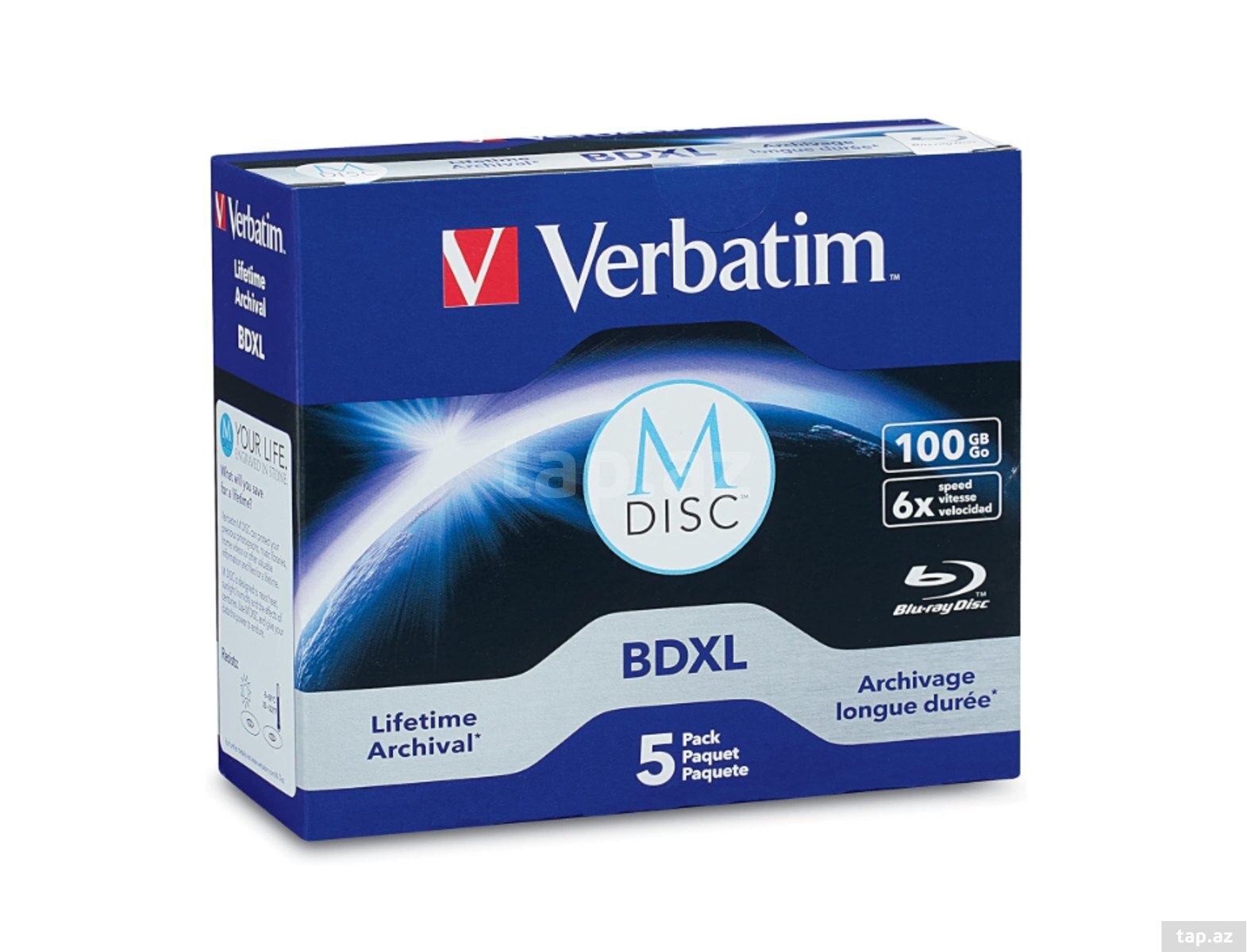 Verbatim Blu-ray BDXL 100GB (ömürlük arxiv)