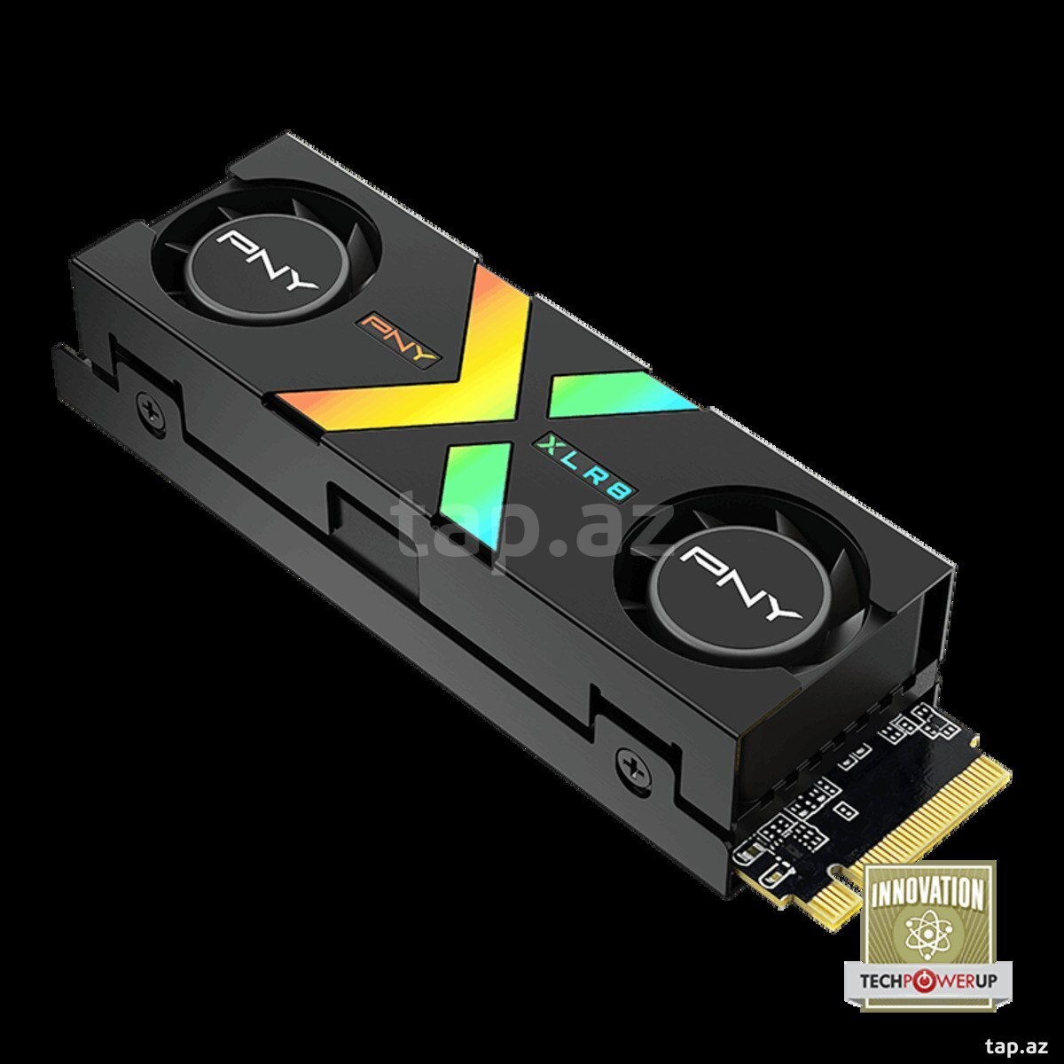 PNY XLR8 Gaming Epic-X RGB 1TB PCIe Gen5 x4 NVMe M.2 SSD UP to11500 / 8500 MB/s with RGB Dual Fan  (3)
