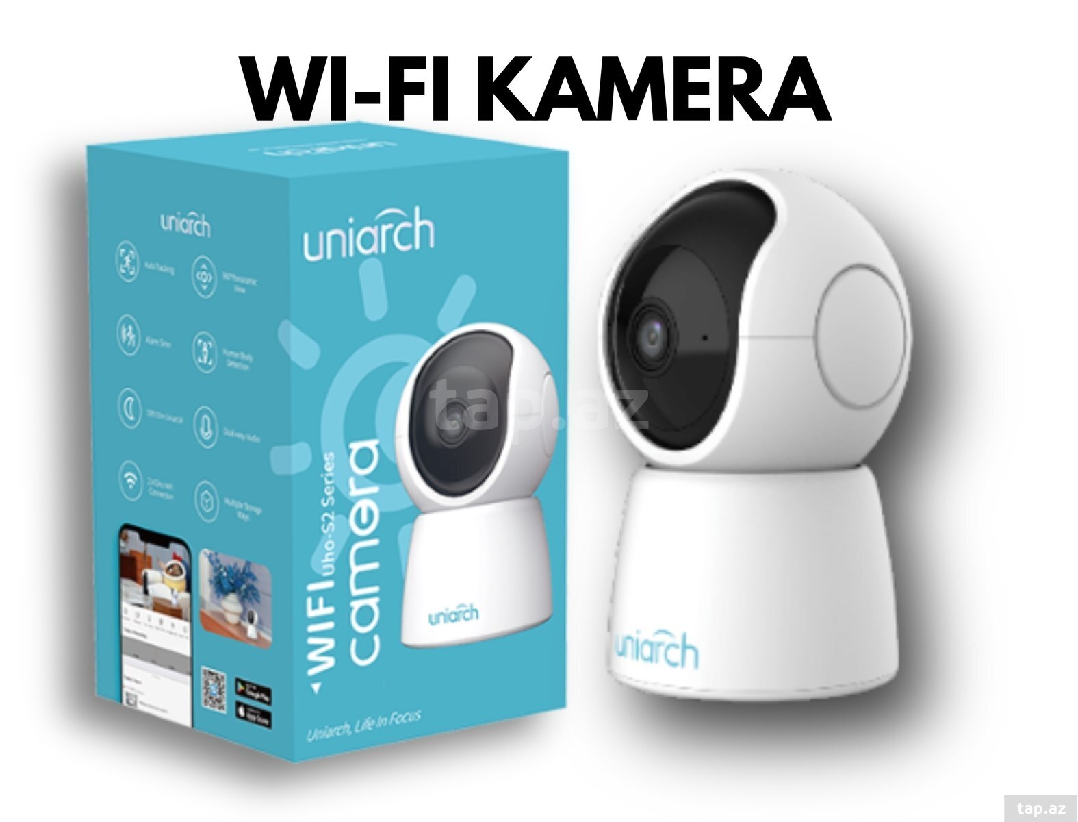 Wi-Fi Kamera Uniarch Smart Cam S2E-M3 PT