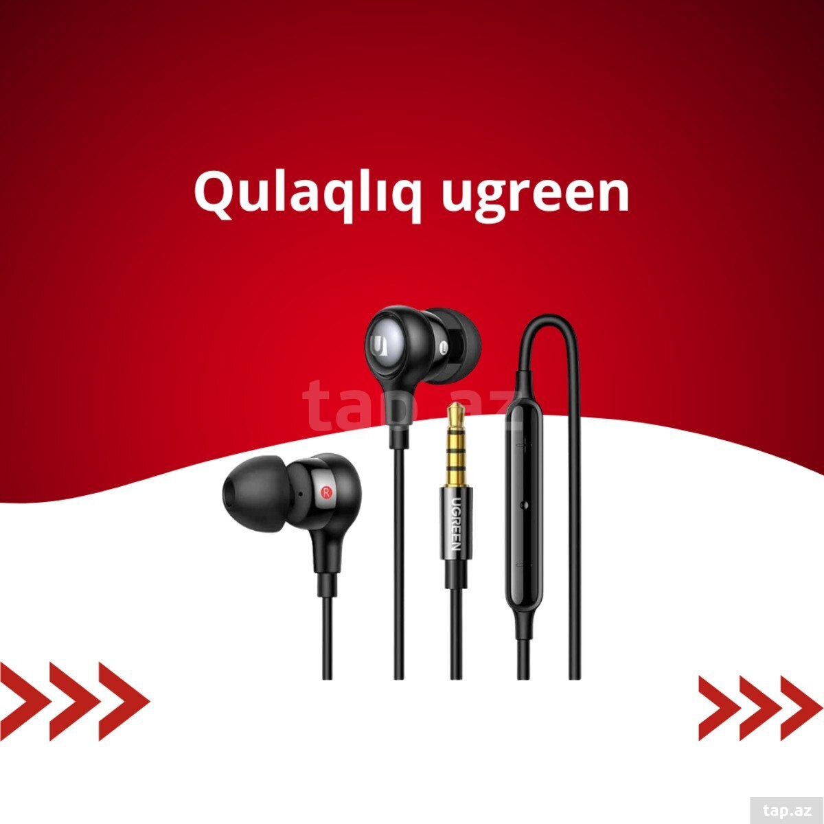 Simli qulaqlıq "Ugreen EP103-30637 Black"