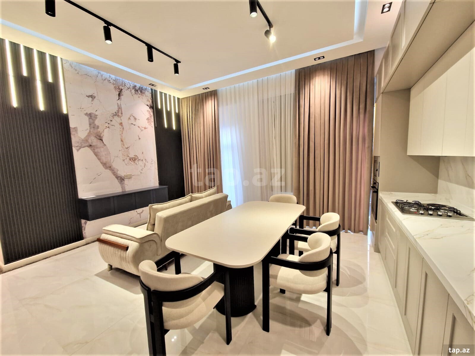3-otaqlı yeni tikili kirayə verilir, Xətai r., 100 m²