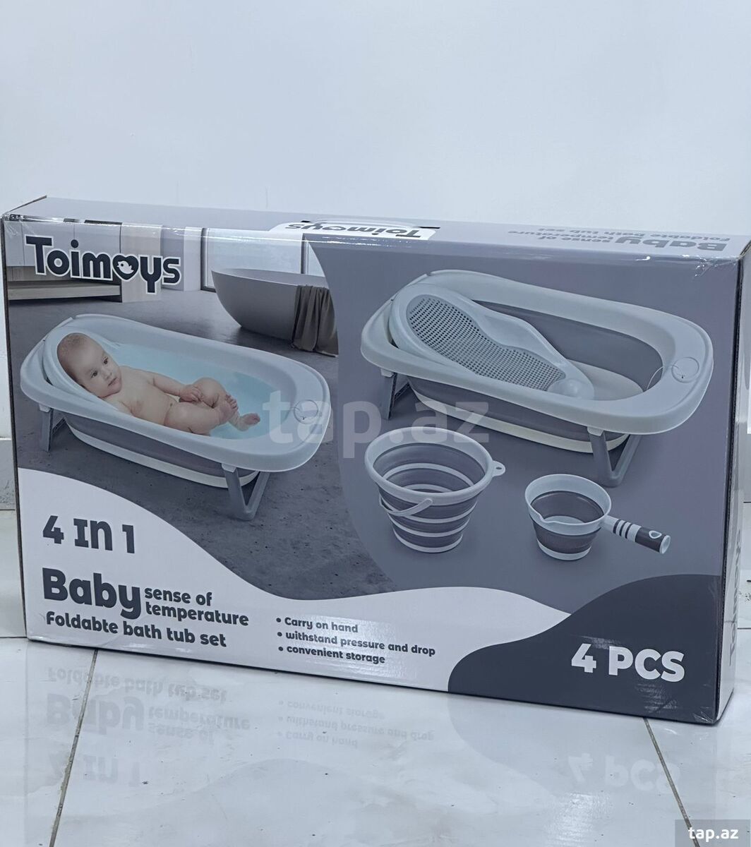 TOIMOYS Qatlana Bilən Körpə Hamam dəsti 4 in 1 (2)