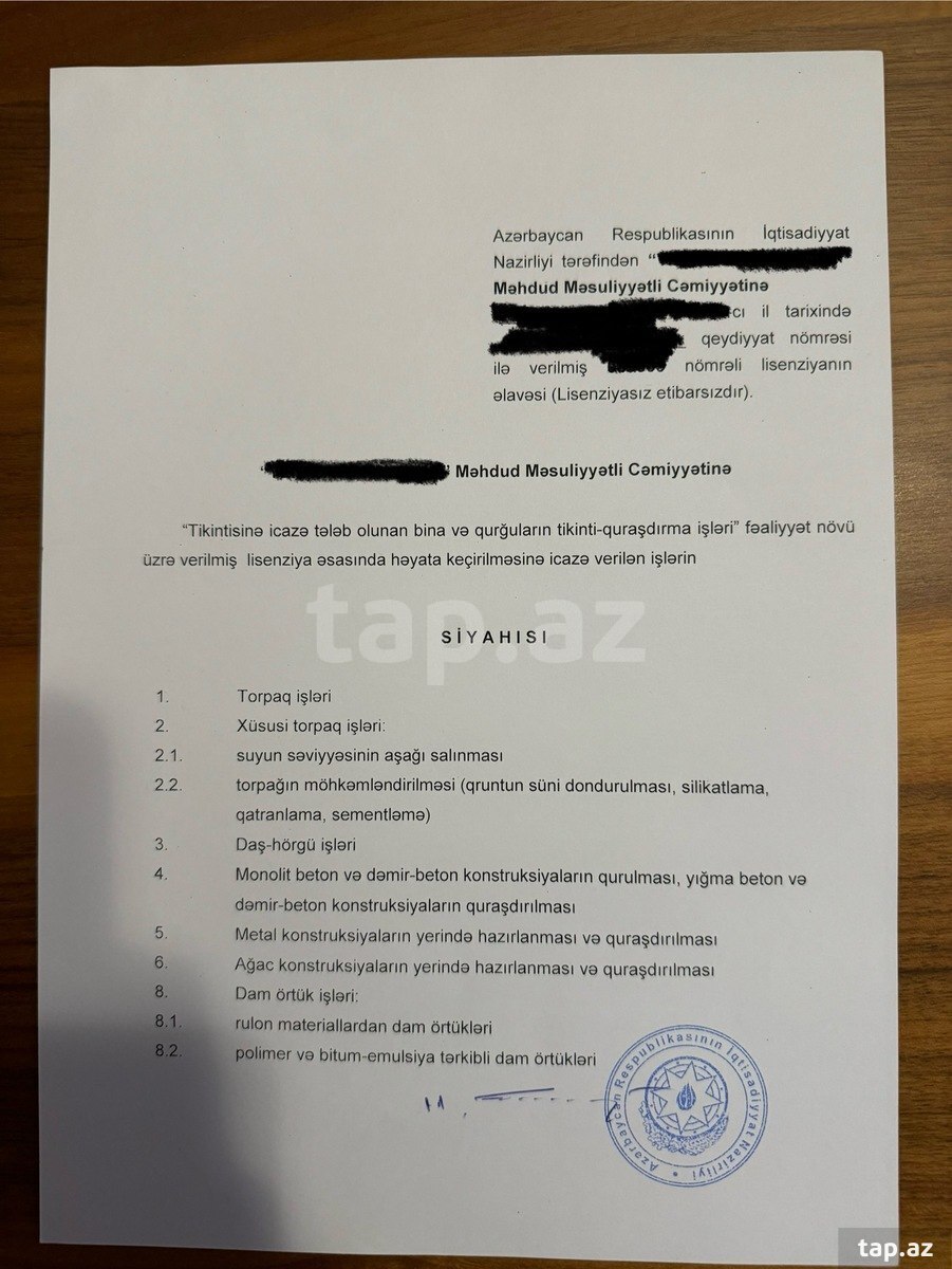 Hazır biznes (Lisenziyalı tikinti şirkəti) (2)