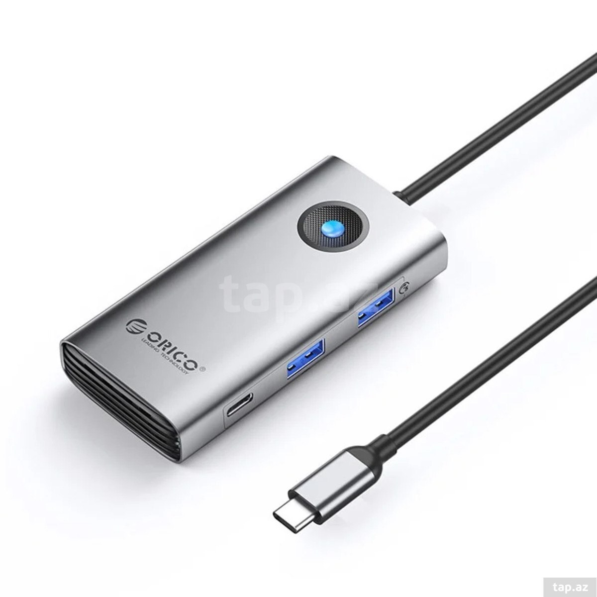 DS ORICO-PW11-6PCR-SV-EP 6-in-1 GLan,2xUSB 3.0,TypeC, PD 100 W,HDMI 4K/30Hz