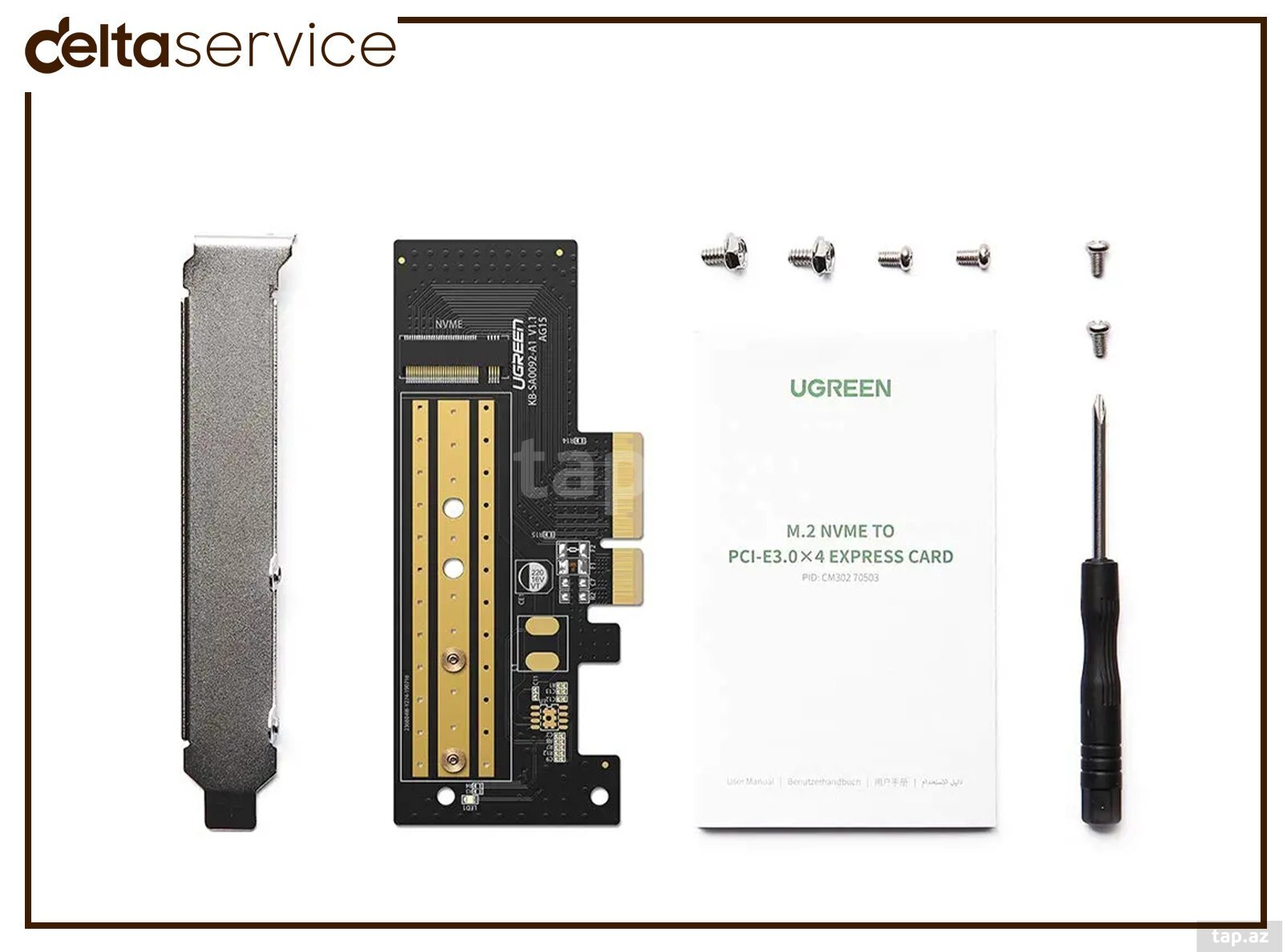 UGREEN M.2 NVME PCIe 3.0 Adapter CM302 70503  (2)