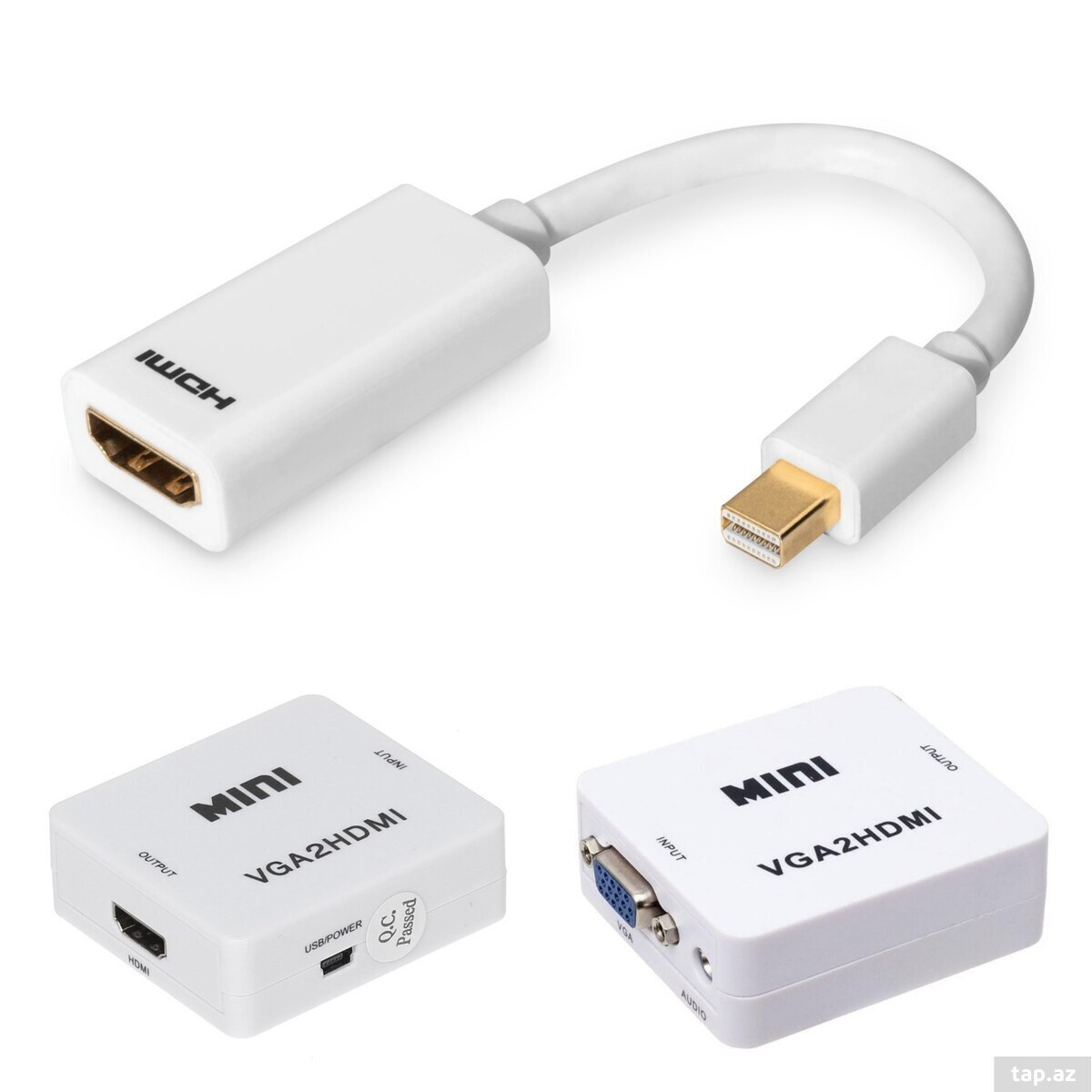 Çevirici DisplayPort to HDMI DVI VGA  (4)