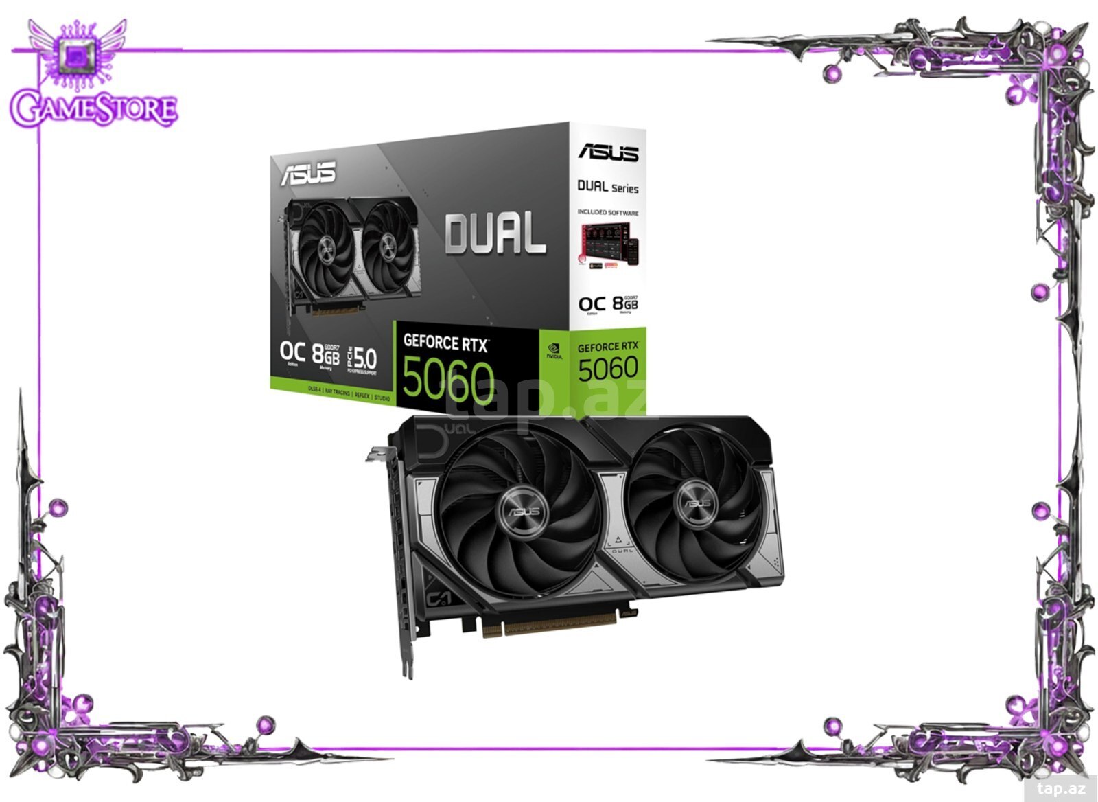 ASUS Dual GeForce RTX™ 5060 8GB GDDR7 OC Edition