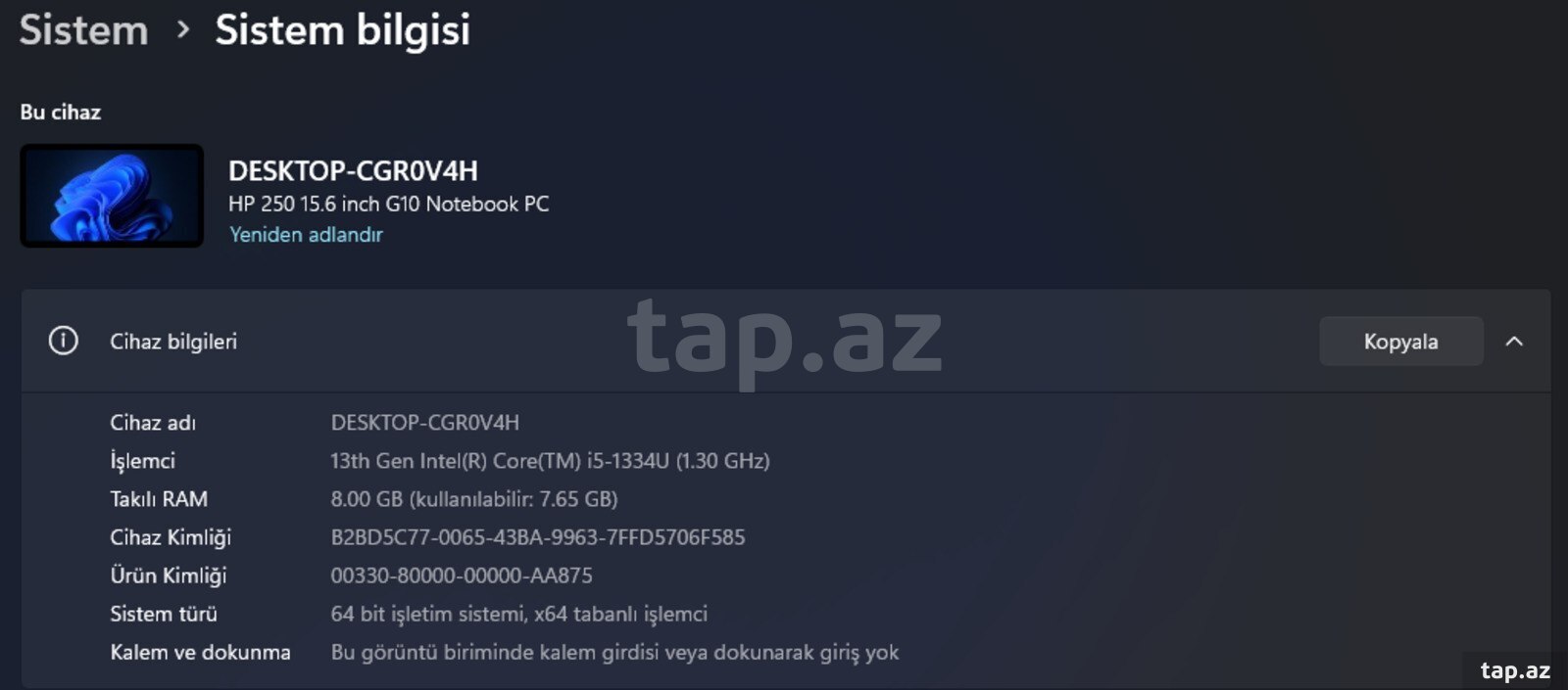 HP 250 G10 | i5 13-cü nəsil  (5)