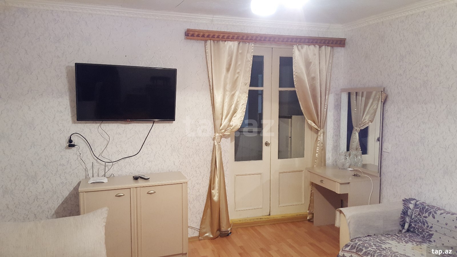 1-otaqlı mənzil kirayə verilir, Nərimanov r., 50 m.² (7)