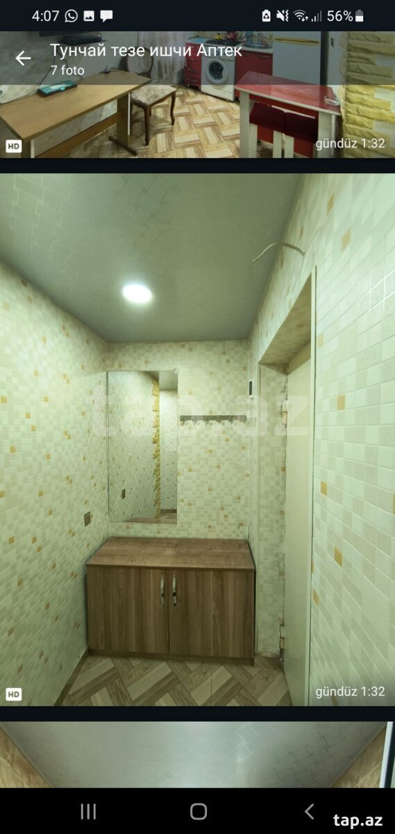 1-otaqlı mənzil kirayə verilir, Gəncə ş., 62 m² (10)