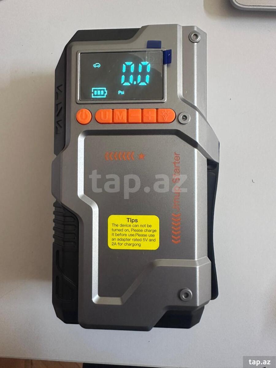 Jump Starter avtomobil cərəyan ötürücü naqil başlığı və nasosu (2)