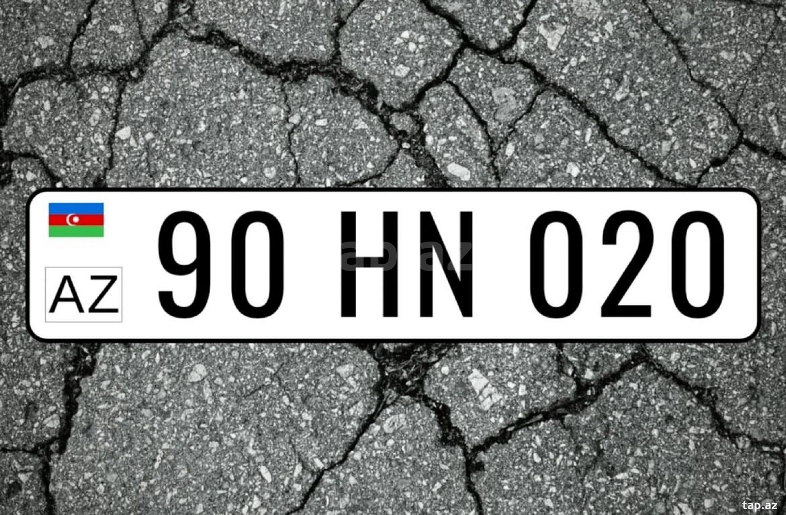 Avtomobil qeydiyyat nişanı - 90-HN-020