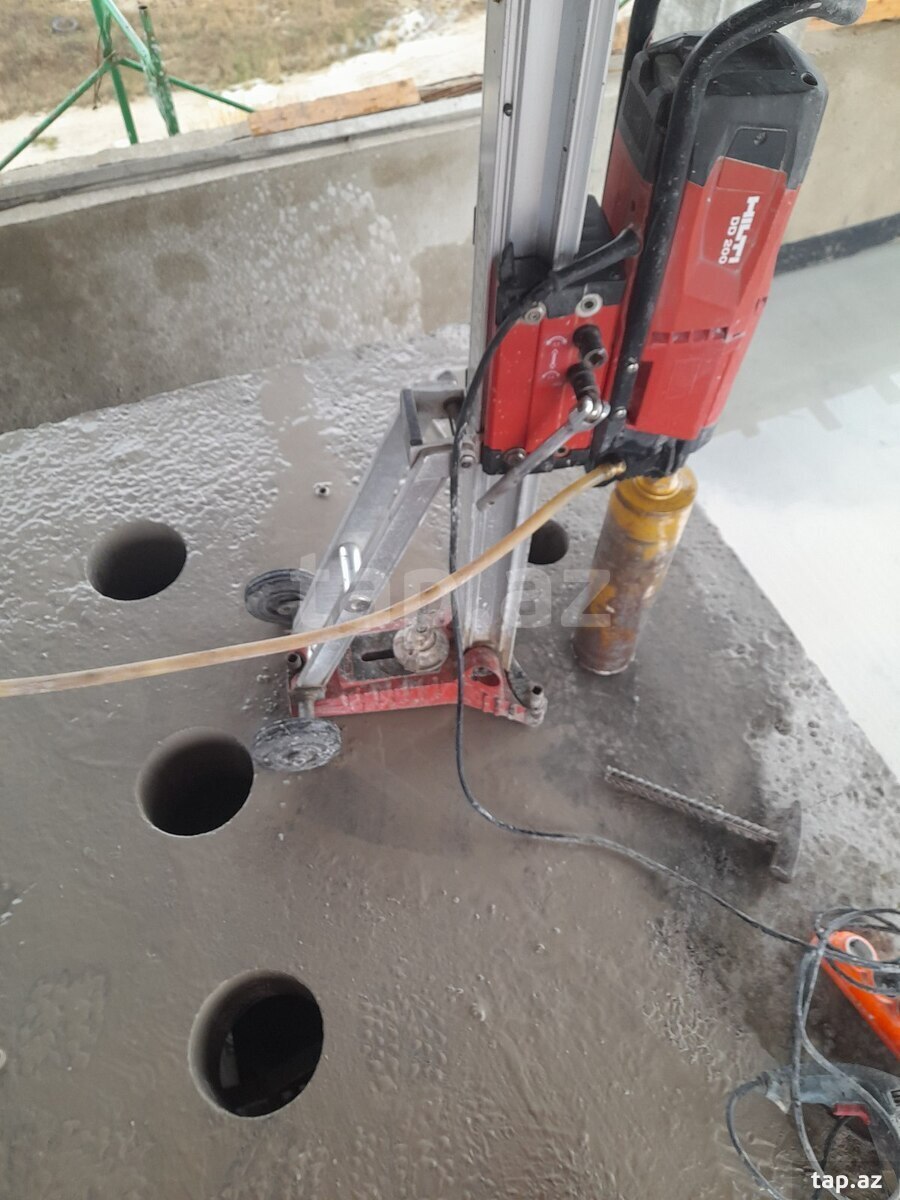 Beton deşmə və kəsmə işləri
