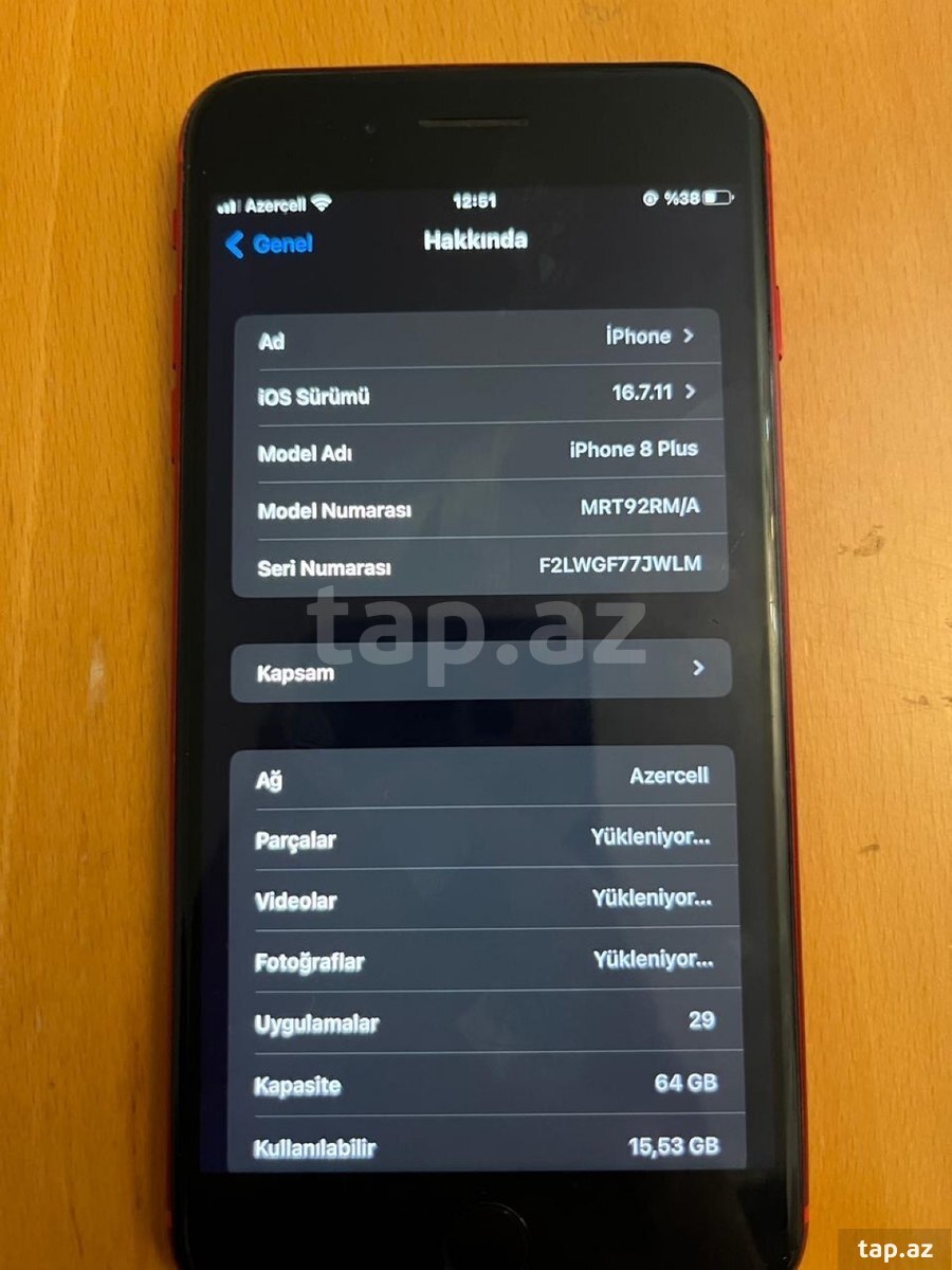 Apple iPhone 8 Plus Red 64GB (7)
