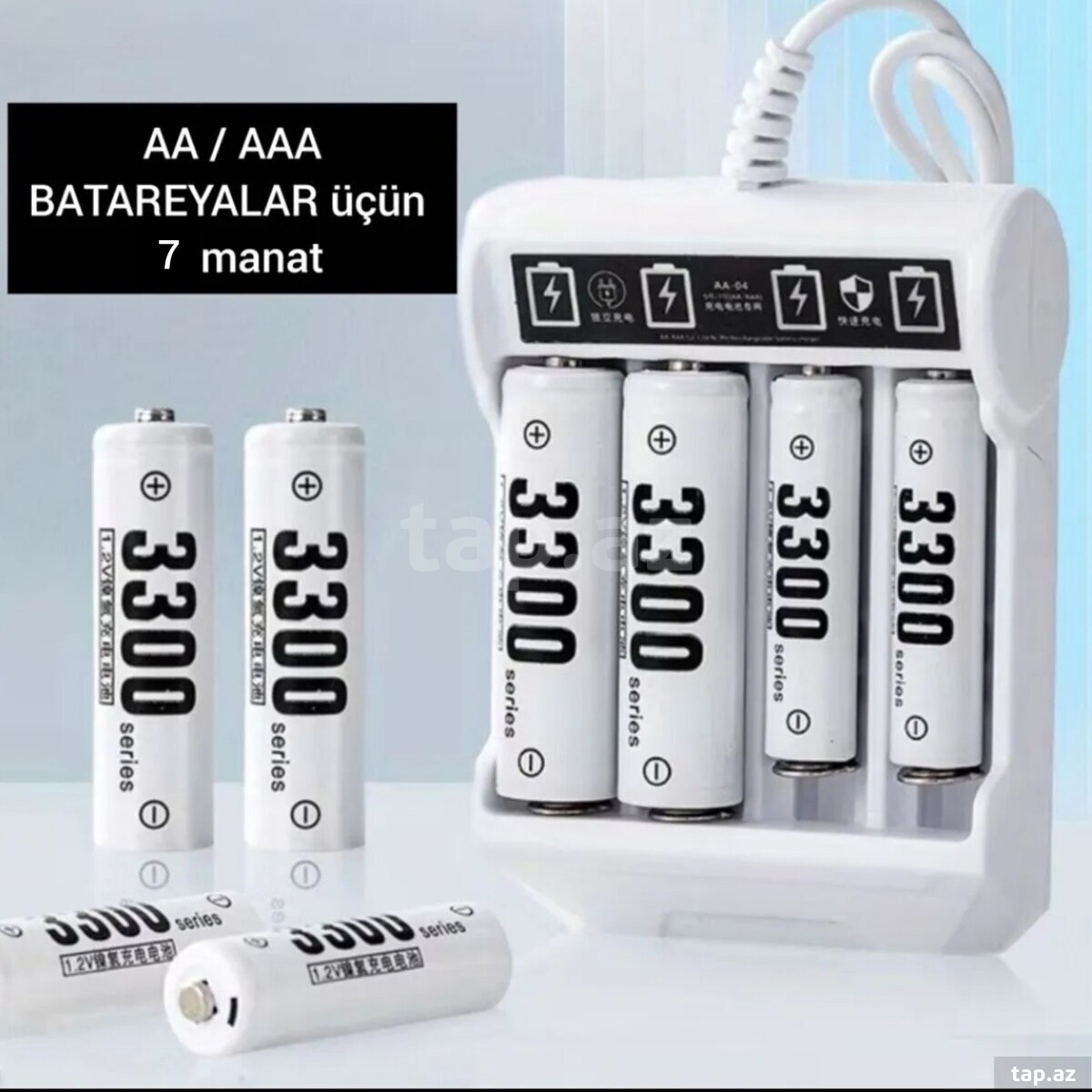 USB - AA/AAA batareya doldurma cihazı (5)