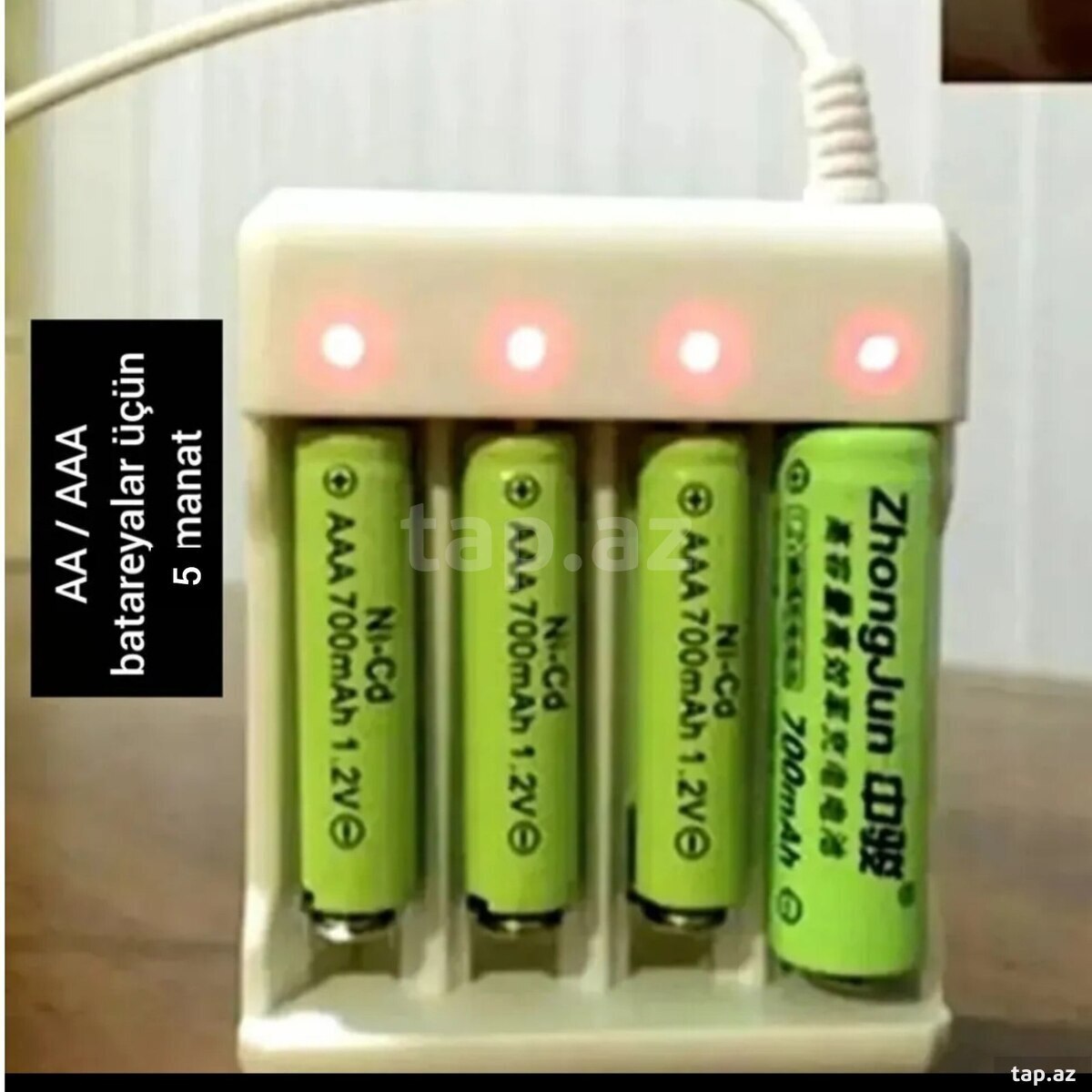 USB - AA/AAA batareya doldurma cihazı (3)