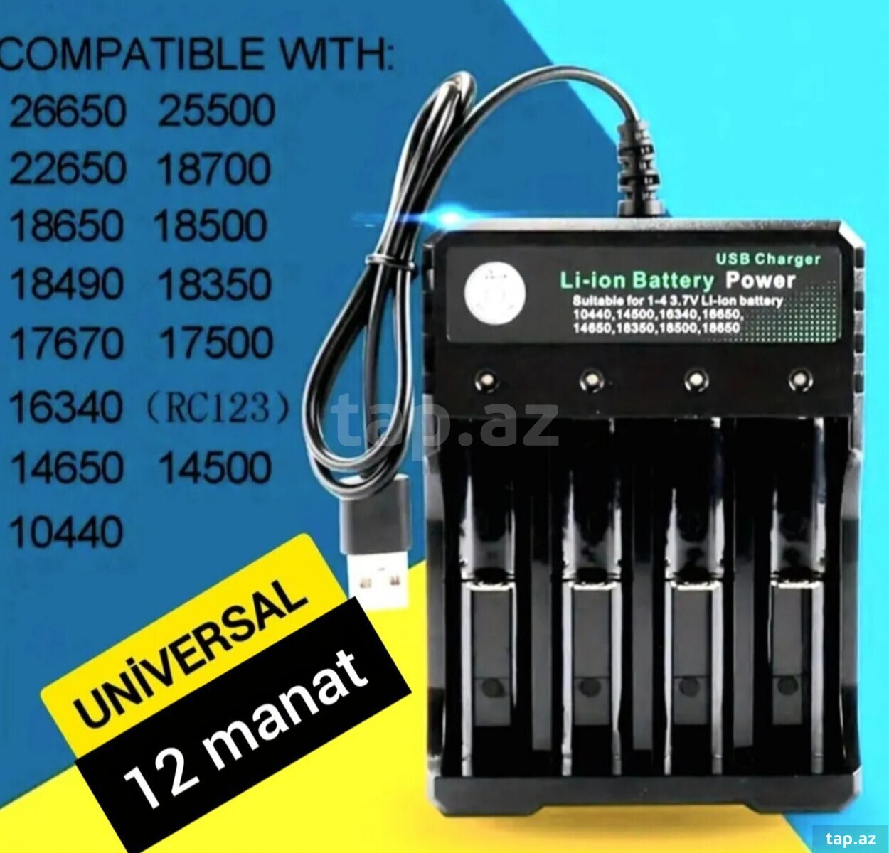 USB - AA/AAA batareya doldurma cihazı (10)