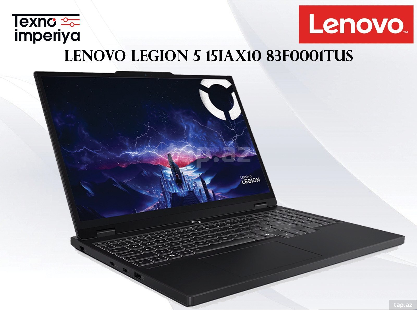 Noutbuk Lenovo Legion 5 15IAX10 83F0001TUS
