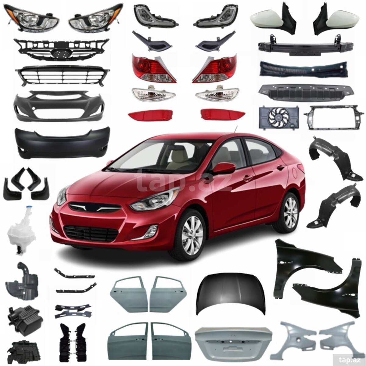 Hyundai Accent 2011 ön və arxa buferi