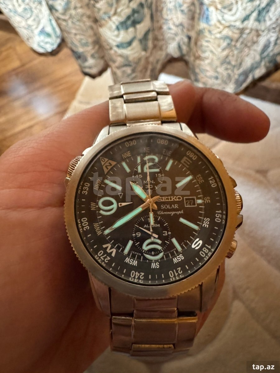 Qol saatı Seiko Solar Chronograph (2)