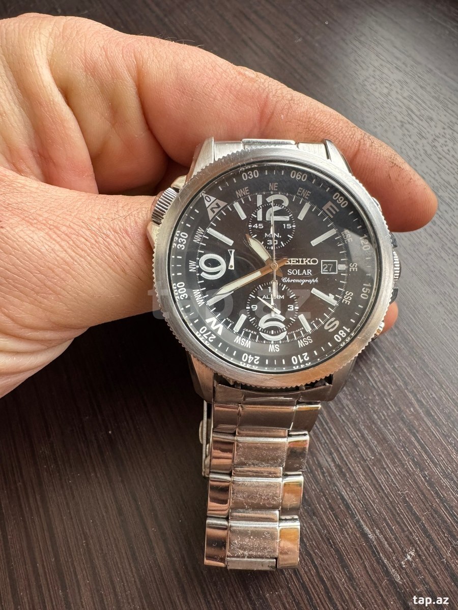 Qol saatı Seiko Solar Chronograph (7)