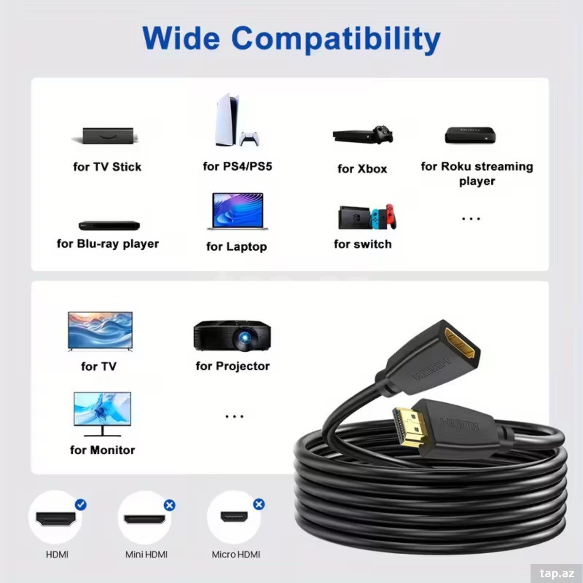 Kabel HDMI Male to HDMI Female  (7)