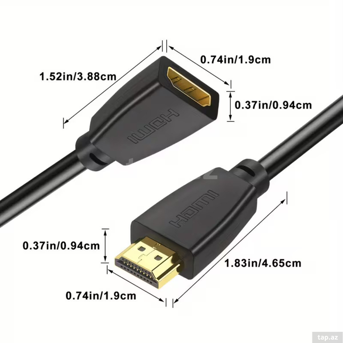 Kabel HDMI Male to HDMI Female  (4)