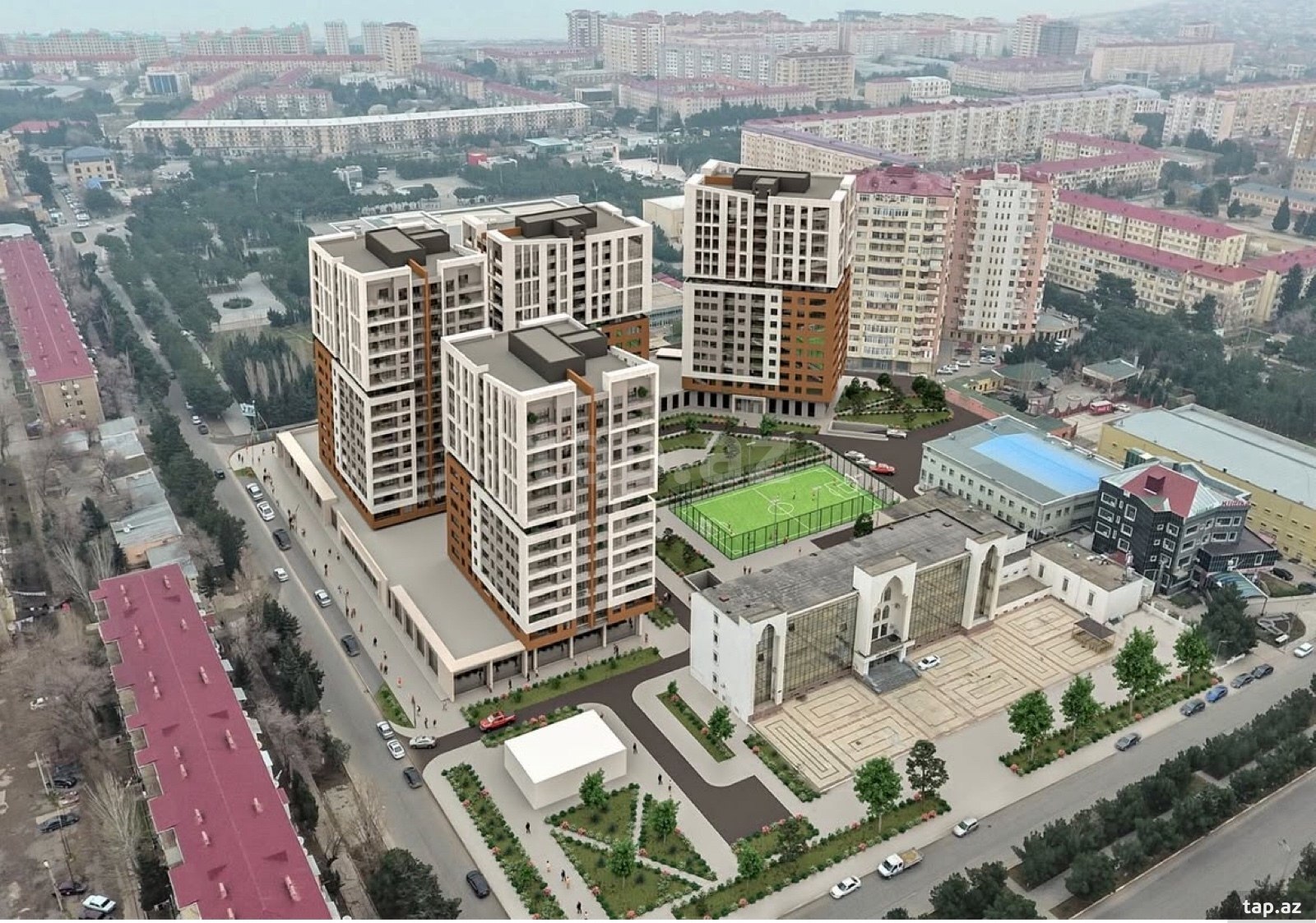 3-otaqlı yeni tikili, Sumqayıt ş., 118 m²