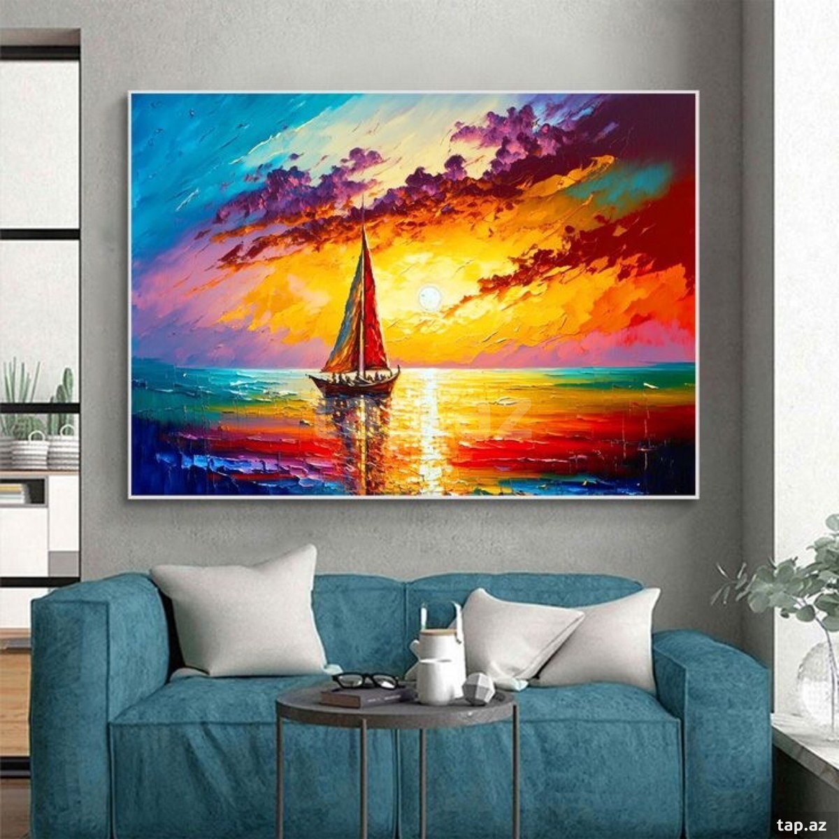 Şüşə və kətan tablo (2)