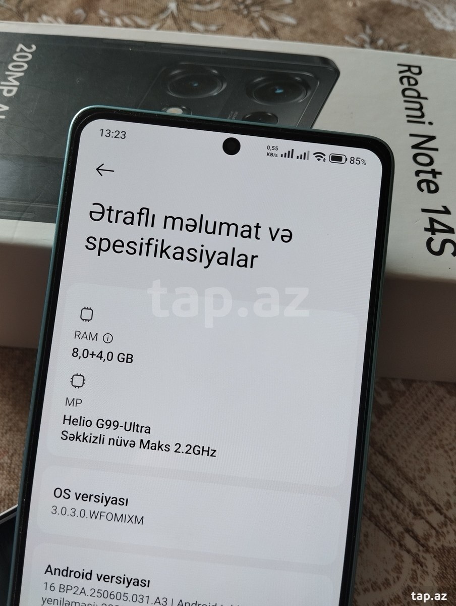 Xiaomi Redmi Note 14S Ocean Blue 256GB/8GB (10)