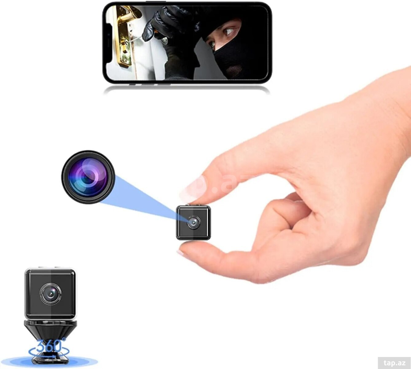 WiFi mini batareyalı kamera