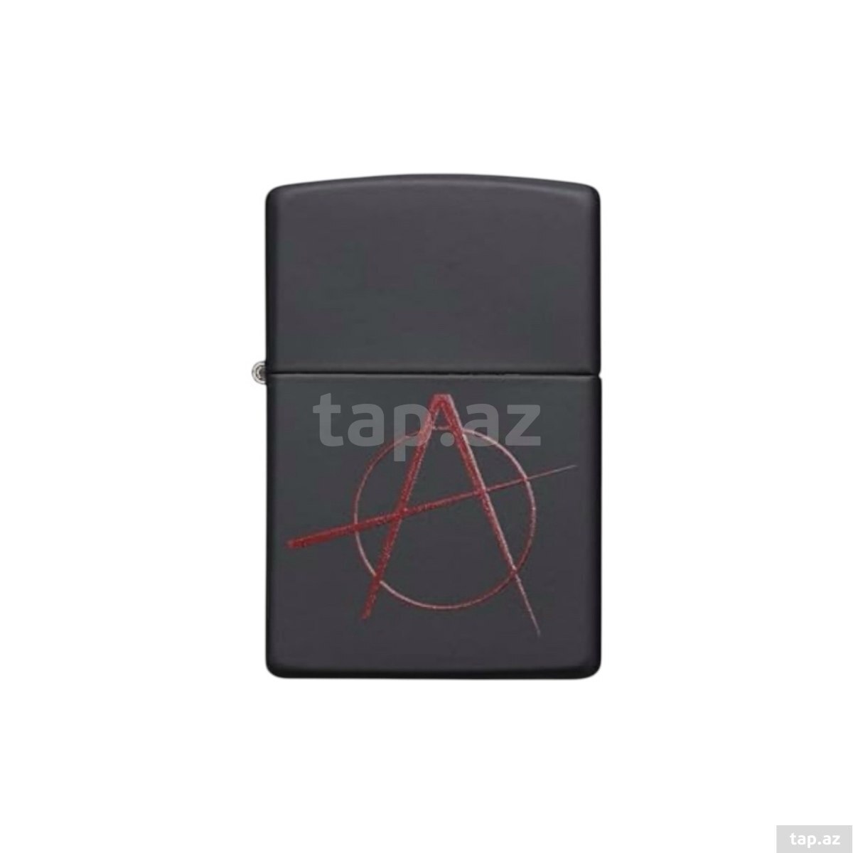 Alışqan Zippo Anarchy Symbol Black Matte
