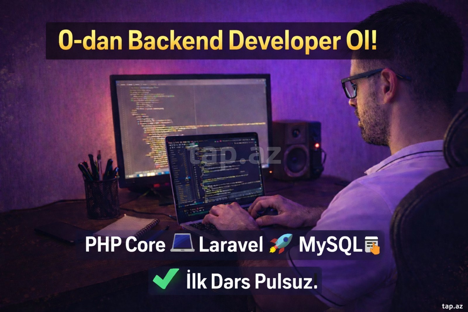 PHP Laravel + MySQL Backend təlimi