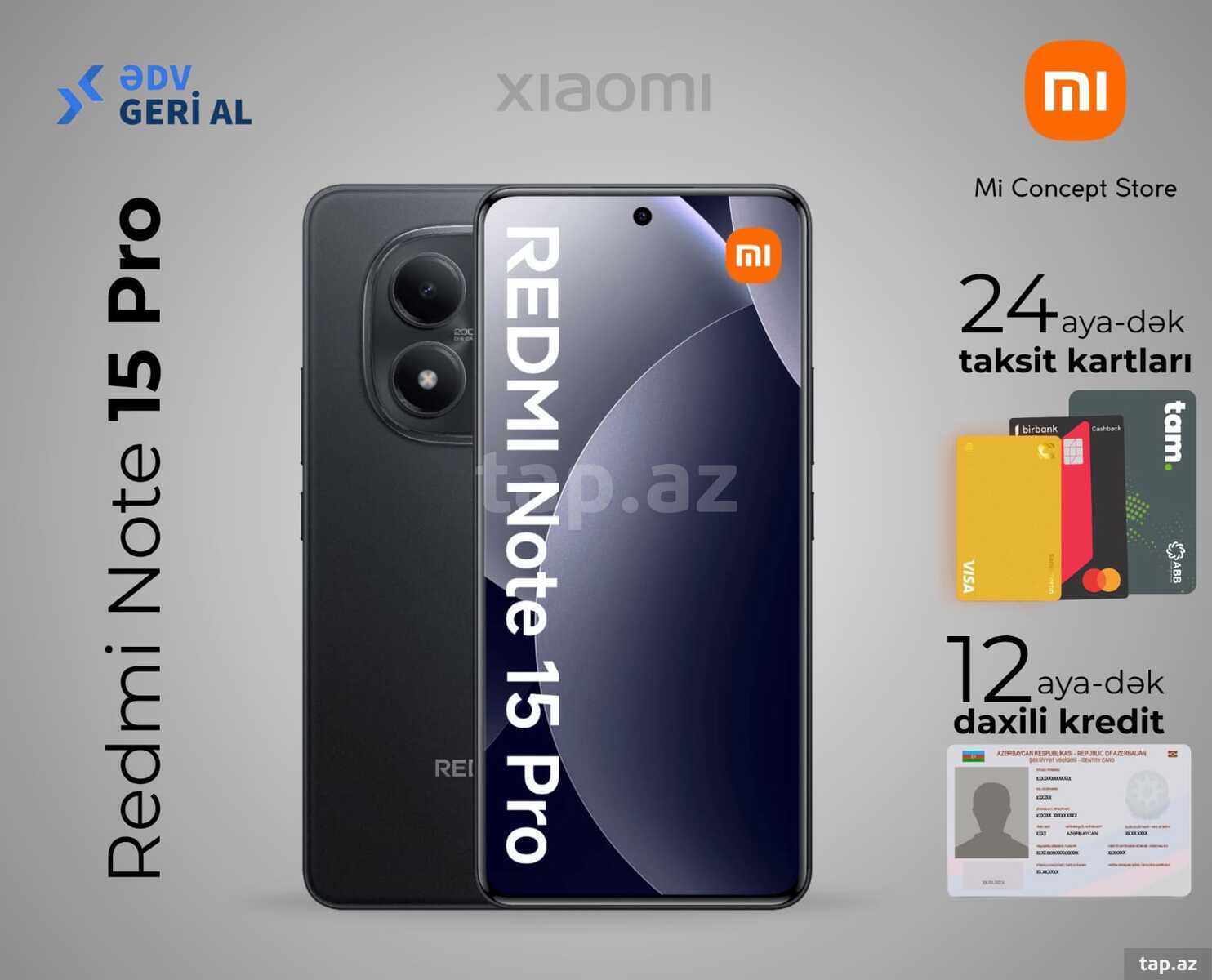 Xiaomi Redmi Note 15 Pro Black 256GB/8GB