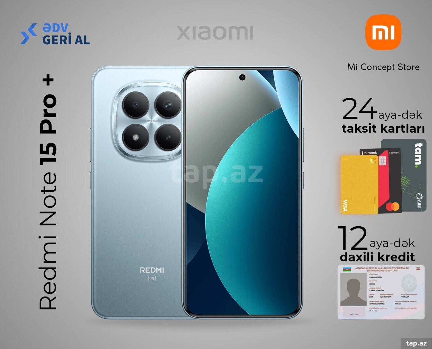 Xiaomi Redmi Note 15 Pro+ 5G Glacier Blue 512GB/12GB