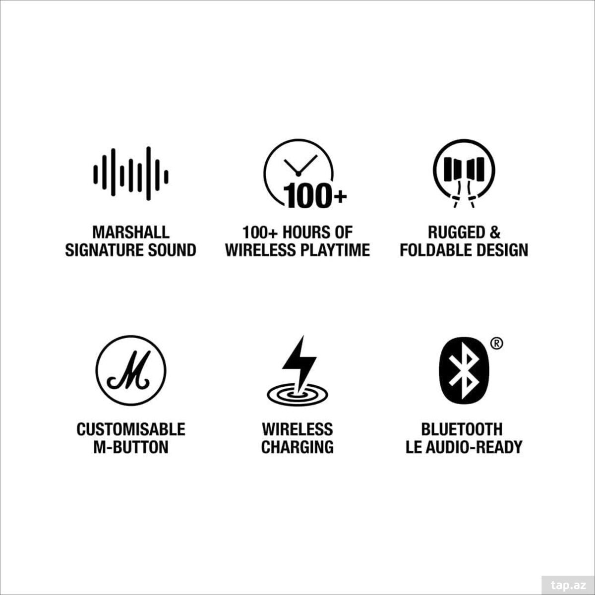 "Marshall Major 5" Bluetooth qulaqlıqları (12)