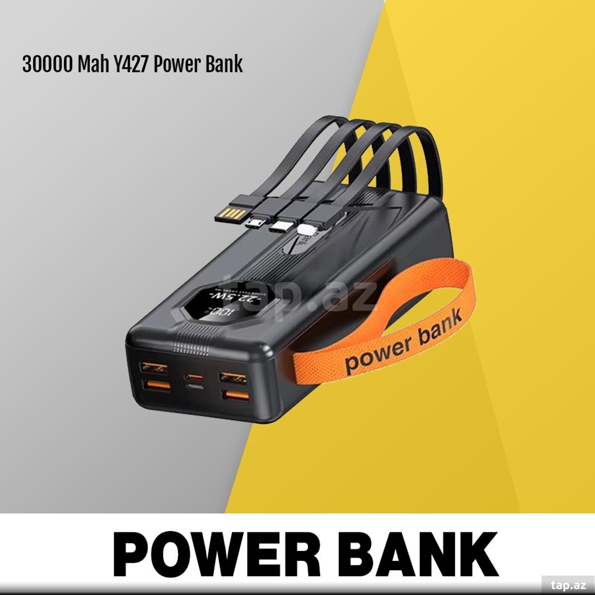 Powerbank 30000 Mah "Y427 Fast Charge"