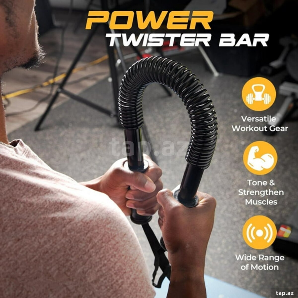 Power twister bar-qatlama espander