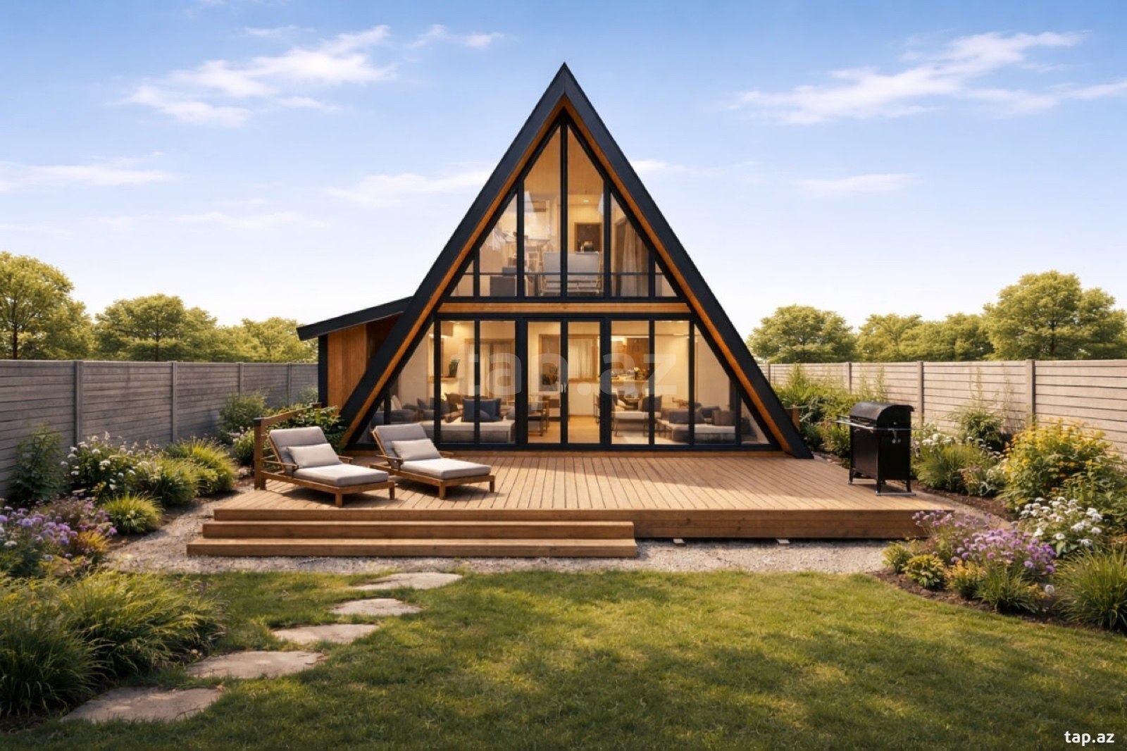A-Frame evlərin tikintisi (2)