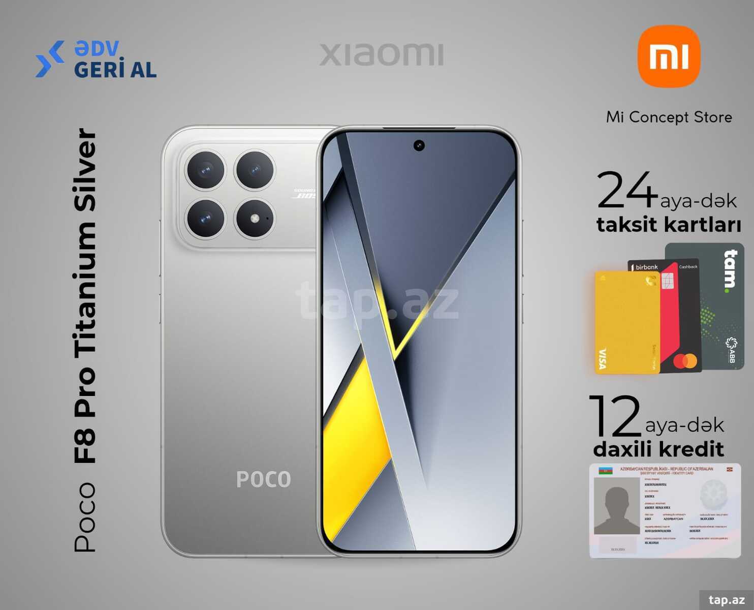 Xiaomi Poco F8 Pro Titanium Silver 512GB/12GB
