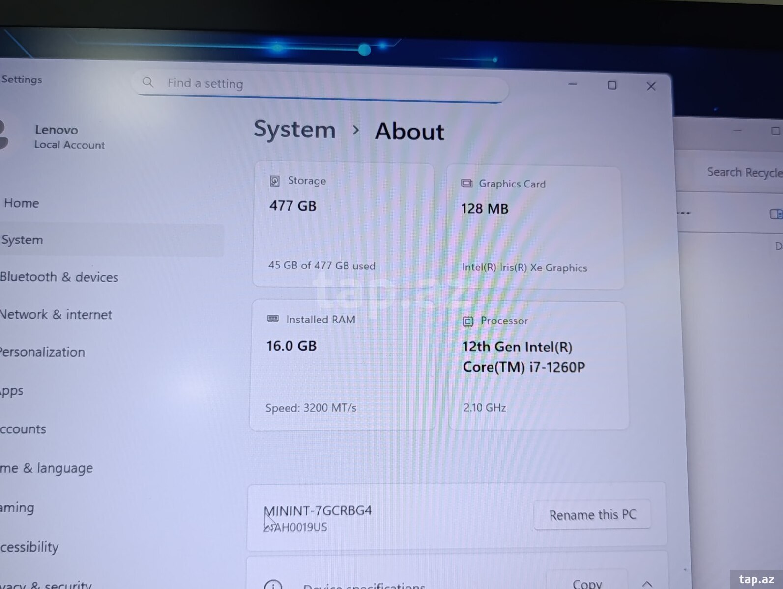 Noutbuk LENOVO ThinkPad T14 Gen 3 (7)