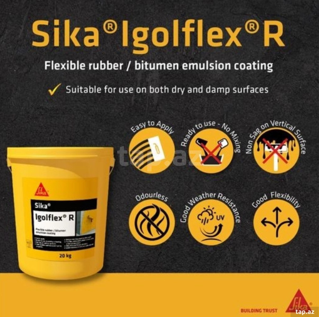 Bitum kauçuk "Sika İgolflex"