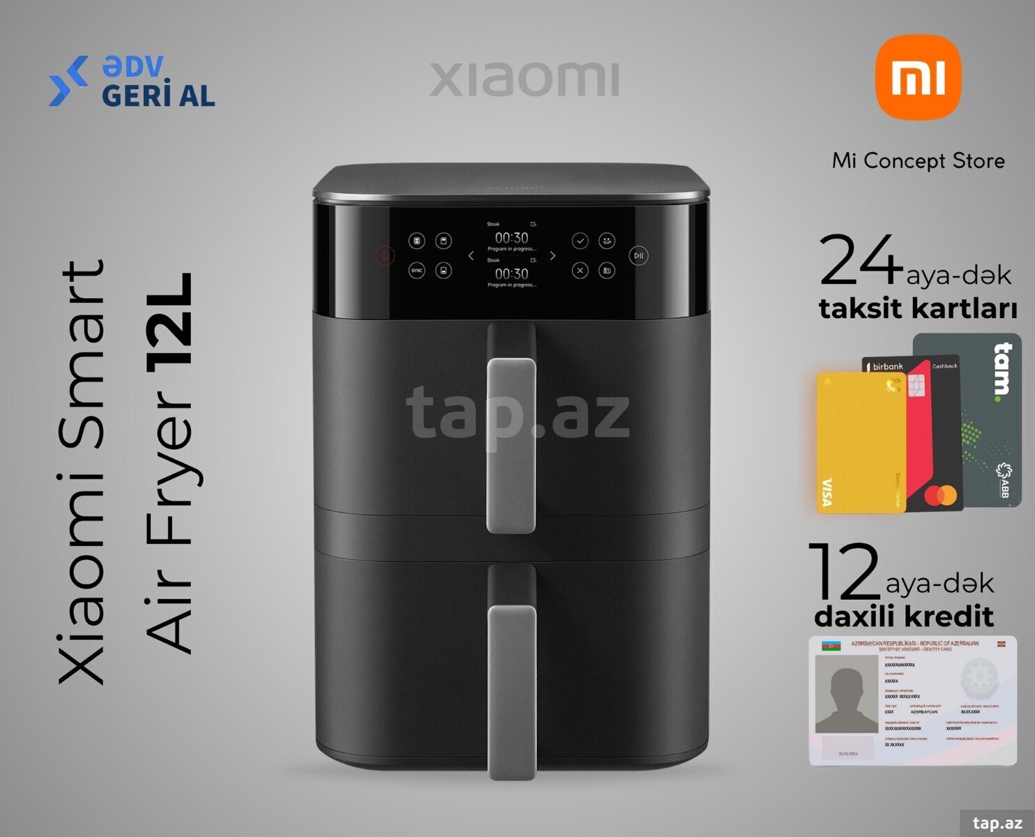 Fritür Xiaomi Smart Air Fryer 12L